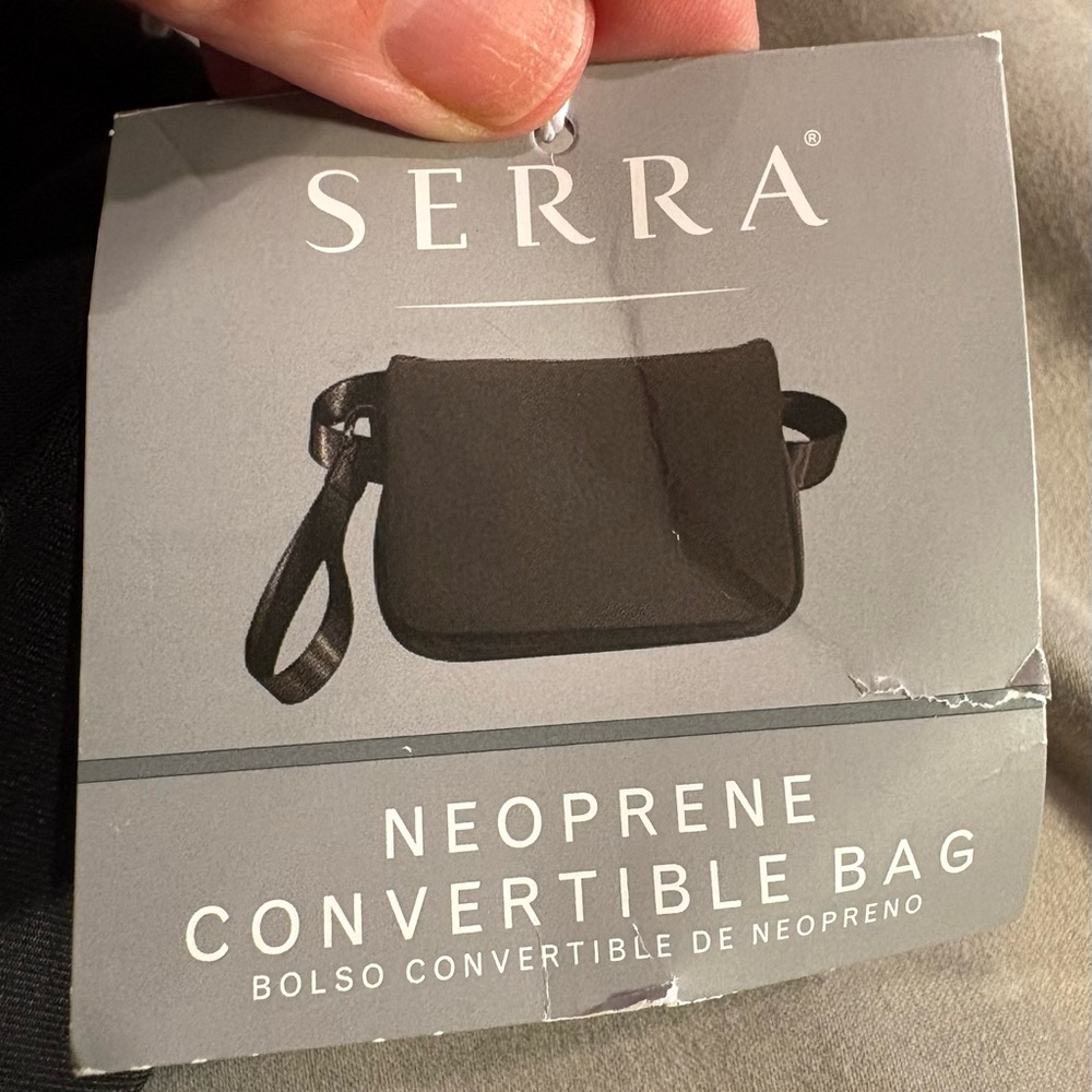 Serra Neoprene Convertible Bag in Black